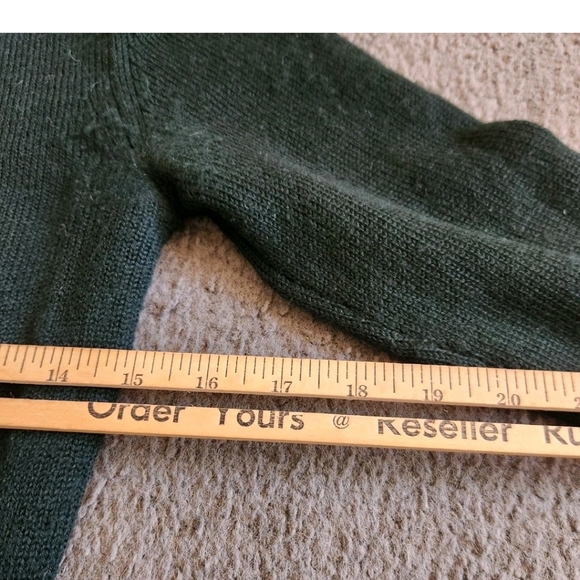 ISABEL MARANT Etoile Women's Sweater Small Green Wool Cuffed Waist Designer - Picture 6 of 8